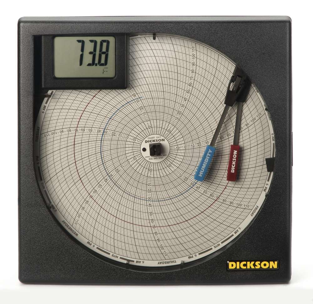 Dickson TH802 8“ (203mm)图表温湿度记录仪
